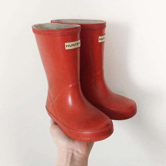Hunter Other - Toddler Hunter Rain Boots Fire-engine Red